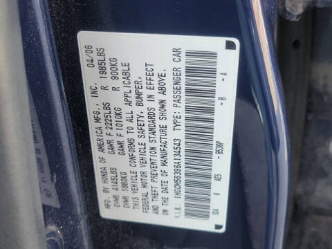 2006 Honda Accord LX Special Edition