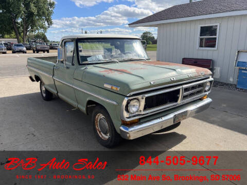 1971 Ford F-100 for sale at B & B Auto Sales in Brookings SD