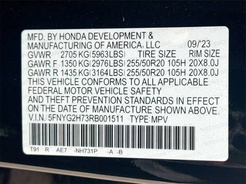 2024 Honda Pilot Touring