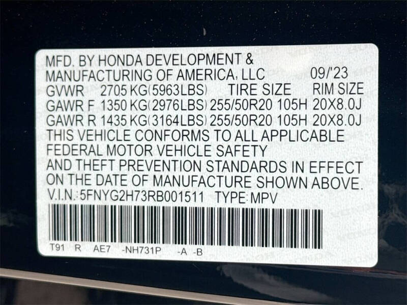 2024 Honda Pilot Touring