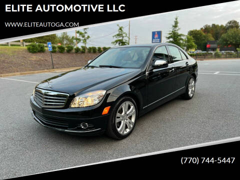 2009 Mercedes-Benz C-Class for sale at ELITE AUTOMOTIVE LLC in Alpharetta GA