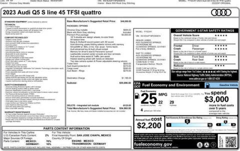 2023 Audi Q5 quattro S line Prem Plus 45 TFSI