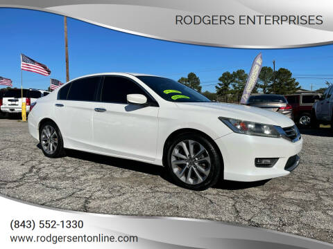 2014 Honda Accord for sale at Rodgers Enterprises in North Charleston SC