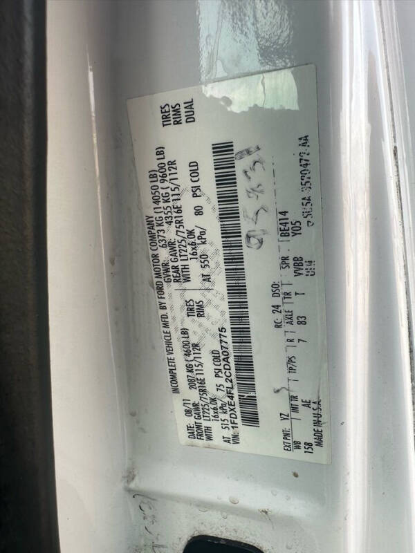 2012 Ford E-Series E-450 SD