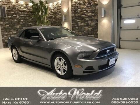 2013 Ford Mustang for sale at Auto World Used Cars in Hays KS