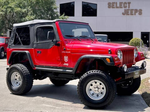1997 Jeep Wrangler for sale at SELECT JEEPS INC in League City TX