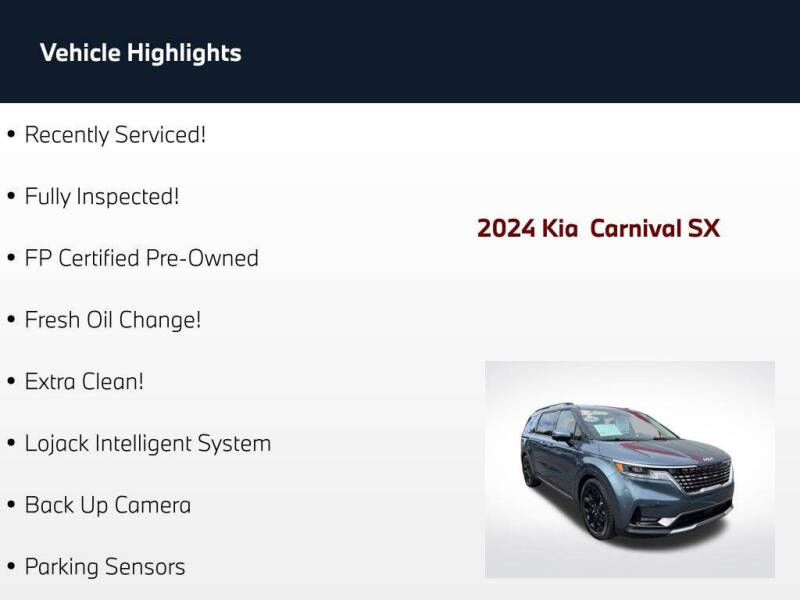 2024 Kia Carnival SX