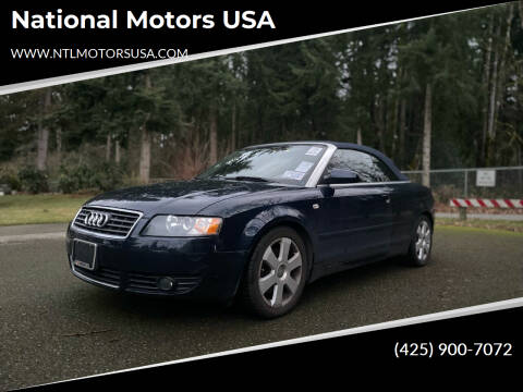 2003 Audi A4 for sale at National Motors USA in Bellevue WA