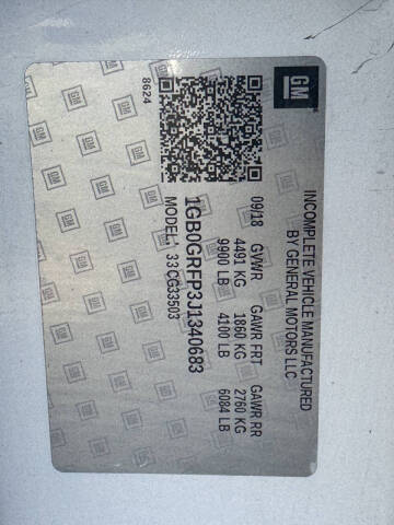 2018 Chevrolet Express 3500