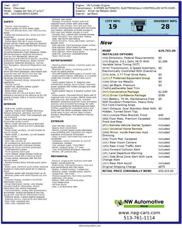 2017 Chevrolet Impala LT