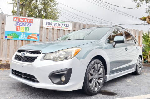 2012 Subaru Impreza for sale at ALWAYSSOLD123 INC in Fort Lauderdale FL