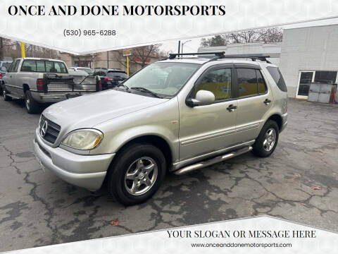 2001 Mercedes-Benz M-Class for sale at Once and Done Motorsports in Chico CA