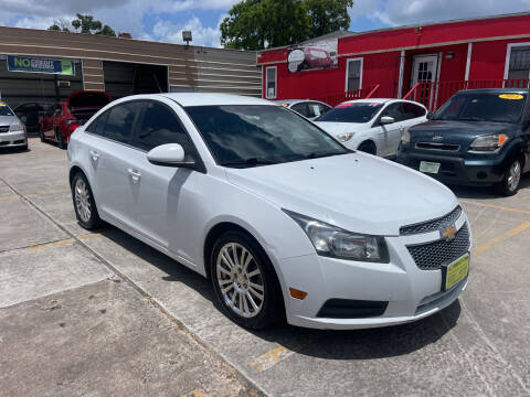 2012 Chevrolet Cruze for sale at JORGE'S MECHANIC SHOP & AUTO SALES in Houston TX