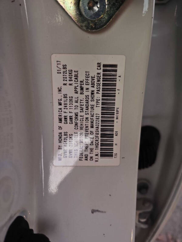 2017 Honda Accord EX-L V6