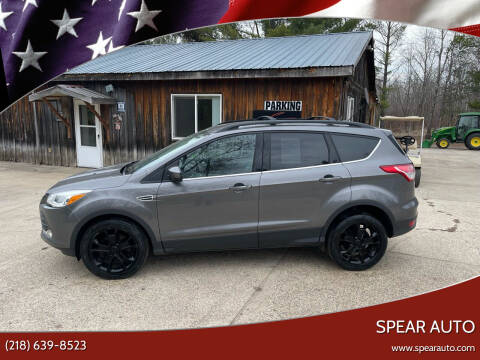 2013 Ford Escape for sale at Spear Auto in Wadena MN