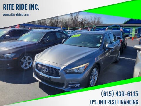 2015 Infiniti Q50 for sale at RITE RIDE INC. in Murfreesboro TN