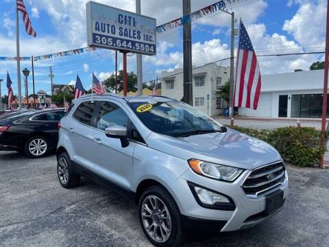 2020 Ford EcoSport for sale at CITI AUTO SALES INC in Miami FL