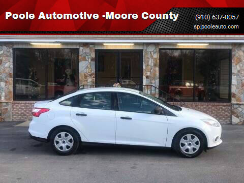 2013 Ford Focus for sale at Poole Automotive -Moore County in Aberdeen NC