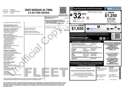2025 Nissan Altima 2.5 SV