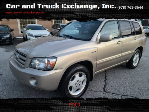 2005 Toyota Highlander for sale at Car and Truck Exchange, Inc. in Rowley MA