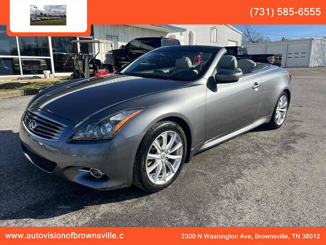 2013 Infiniti G37 Convertible for sale at Auto Vision Inc. in Brownsville TN