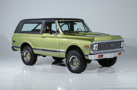 1972 Chevrolet Blazer for sale at Motorcar Classics in Farmingdale NY