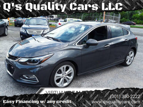 2017 Chevrolet Cruze for sale at Q's Quality Cars LLC in Capitol Heights MD