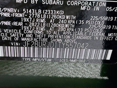 2026 Subaru Outback Touring XT
