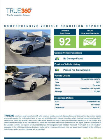 2022 Porsche Panamera 4S E-Hybrid