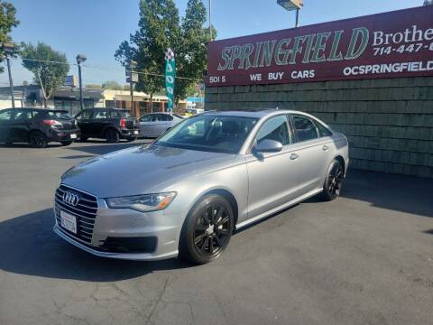 2016 Audi A6 for sale at SPRINGFIELD BROTHERS LLC in Fullerton CA