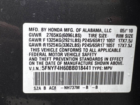 2011 Honda Pilot EX-L w/DVD