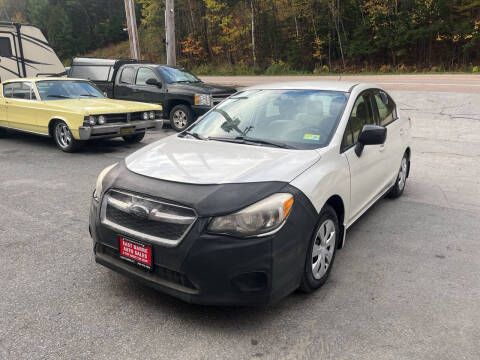 2013 Subaru Impreza for sale at East Barre Auto Sales, LLC in East Barre VT