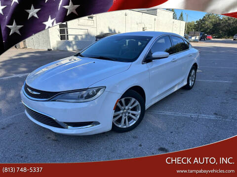 2016 Chrysler 200 for sale at CHECK AUTO, INC. in Tampa FL