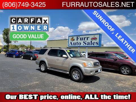 2004 Toyota Sequoia for sale at FURR AUTO SALES in Lubbock TX