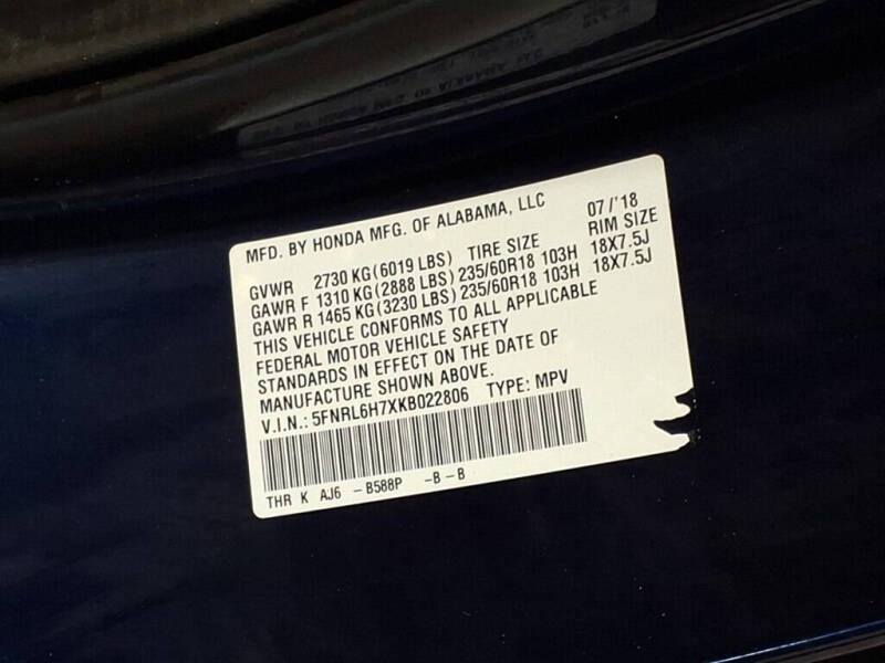2019 Honda Odyssey EX-L