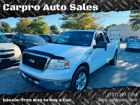 2008 Ford F-150 for sale at Carpro Auto Sales in Chesapeake VA