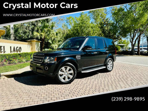 2016 Land Rover LR4 for sale at Crystal Motor Cars in Fort Myers FL