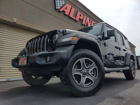 2020 Jeep Wrangler Unlimited for sale at Alpine Motors Certified Pre-Owned in Wantagh NY