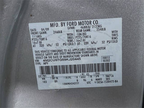 2009 Mercury Mariner Premier V6