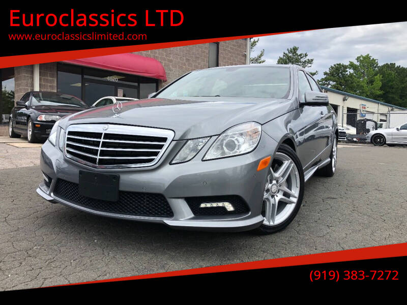 2011 Mercedes-Benz E-Class for sale at Euroclassics LTD in Durham NC