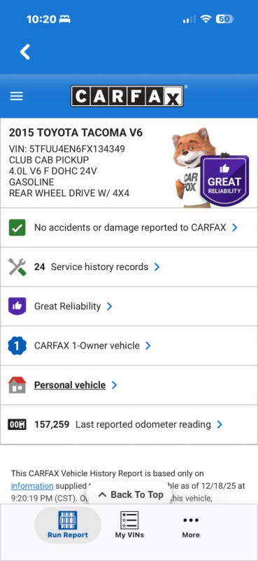 2015 Toyota Tacoma V6