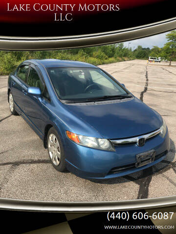 2008 Honda Civic for sale at Lake County Motors LLC in Mentor OH