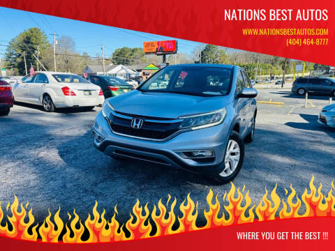 2016 Honda CR-V for sale at Nations Best Autos in Decatur GA
