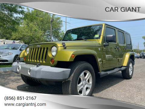 2010 Jeep Wrangler Unlimited for sale at Car Giant in Pennsville NJ