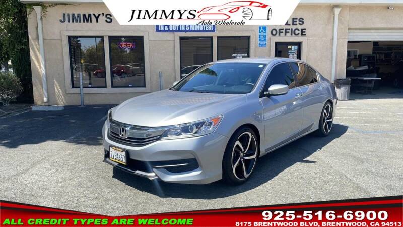 2017 Honda Accord for sale at JIMMY'S AUTO WHOLESALE in Brentwood CA