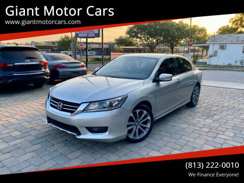 2014 Honda Accord for sale at Giant Motor Cars in Tampa FL