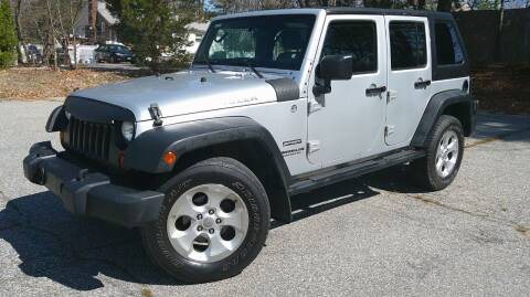 2012 Jeep Wrangler Unlimited for sale at Tewksbury Used Cars in Tewksbury MA