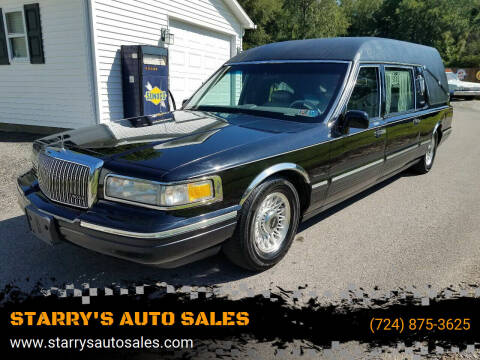 1996 Lincoln Hearse for sale at STARRY'S AUTO SALES in New Alexandria PA