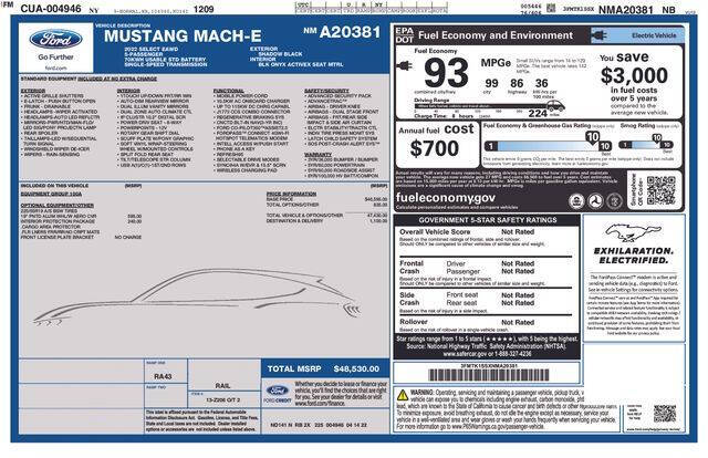 2022 Ford Mustang Mach-E Select