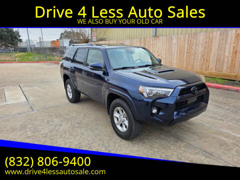 2022 Toyota 4Runner for sale at Drive 4 Less Auto Sales in Houston TX